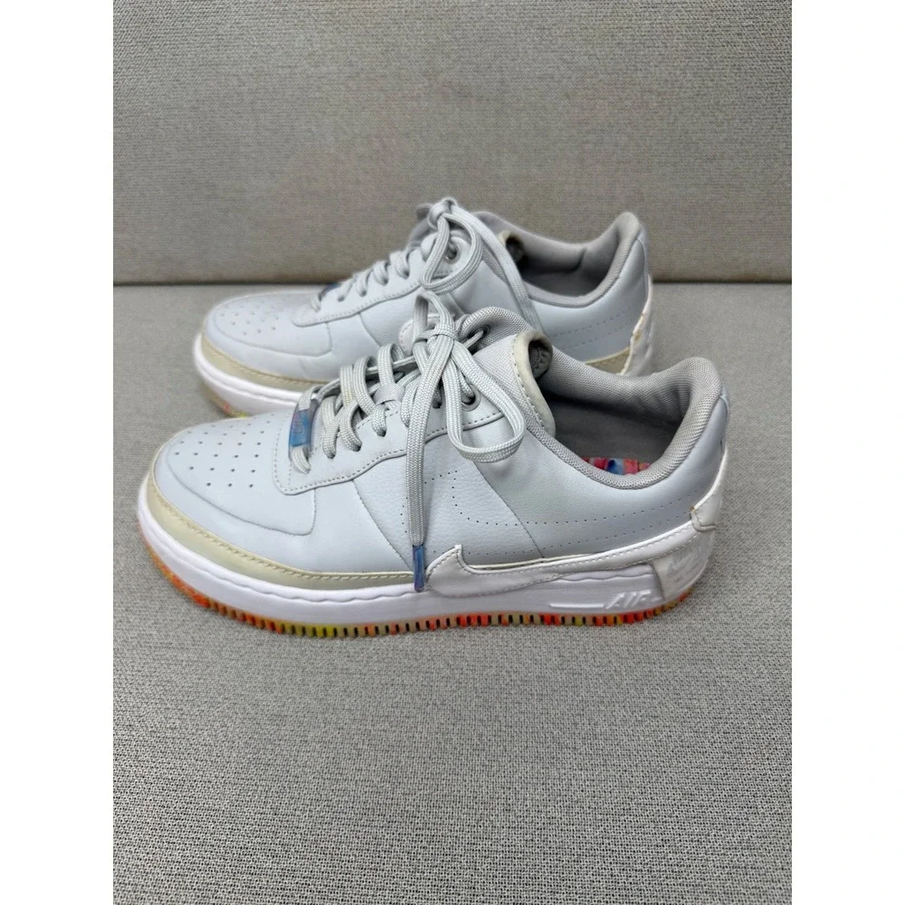 Nike Air Force 1 Jester XX Light Bone Ghost Aqua AV2461-001‎ Womens 8.5 Sneaker